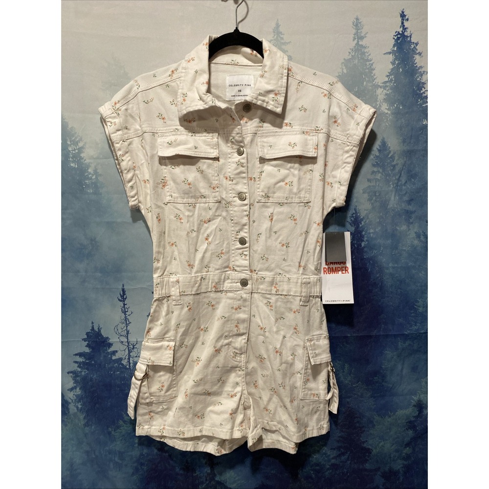 Celebrity‎ Pink Cargo Romper Size XS